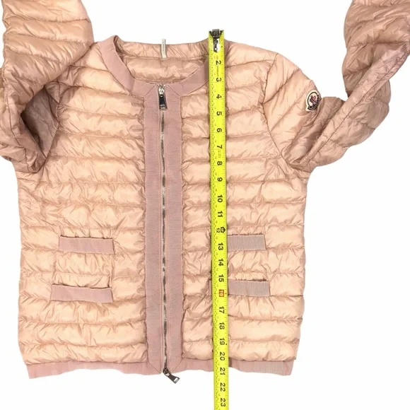 Moncler Women's Alose Giubbotto Puffer Jacket Size 1 - US Small Warm Dusty Rose